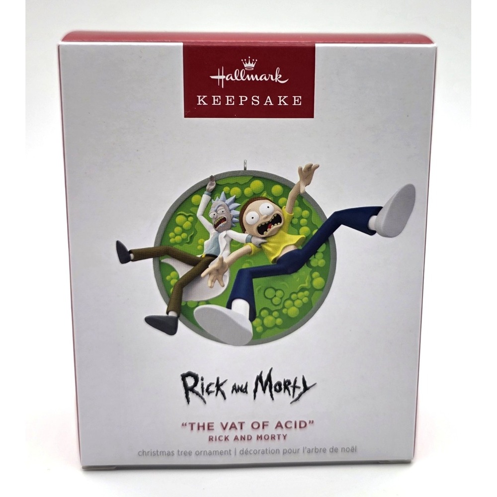2024 Hallmark Rick and Morty The Vat Of Acid Ornament Christmas Keepsake New
